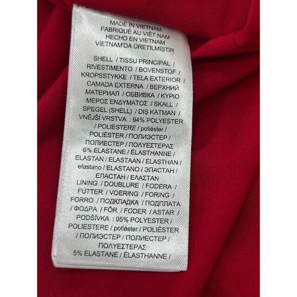 NWT Lauren Ralph Lauren Sheath Dress Paisley Jersey Long Sleeeve Red Multi Sz 6 - Picture 10 of 12